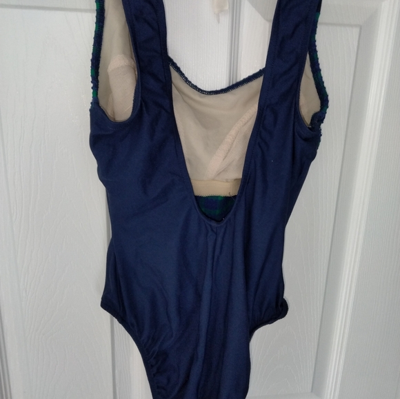 Vintage Pacific Connections Bathing suit sporty Plaid EUC Size M/L - Picture 4 of 5